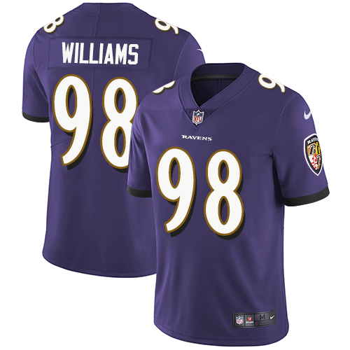 2019 Men Baltimore Ravens 98 Brandon Williams purple Nike Vapor Untouchable Limited NFL Jersey